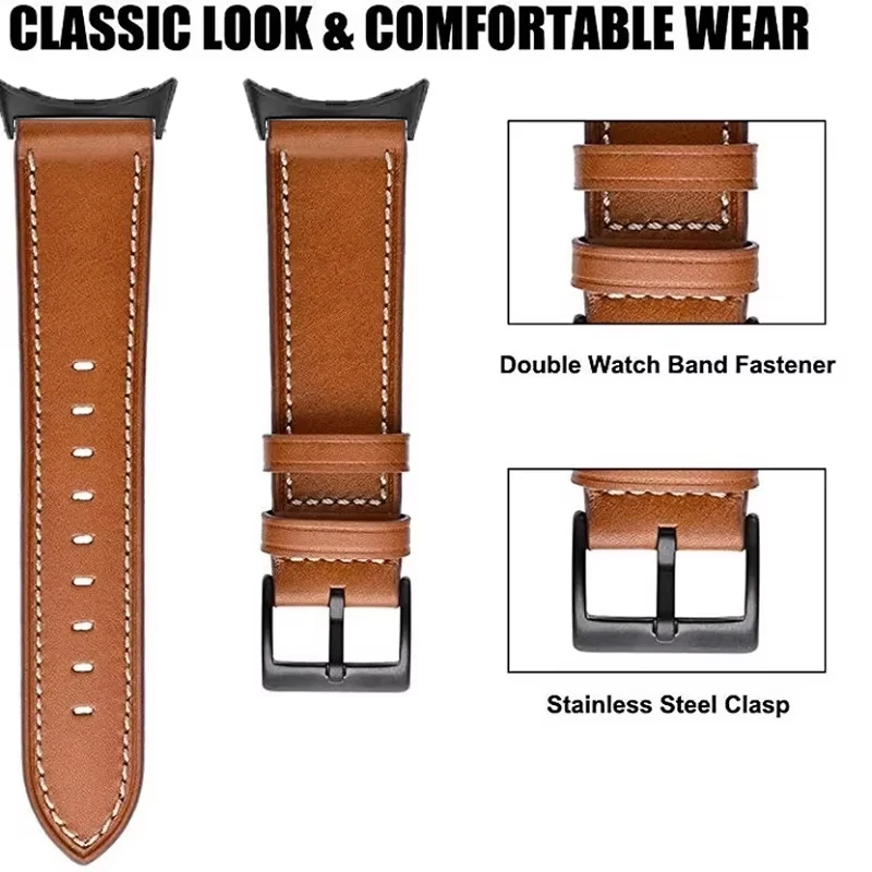 Vintage Leather Strap Wristband Bracelet