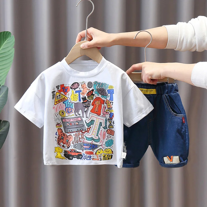 2021 New Summer Children's BoyS casual handsome fashion style short