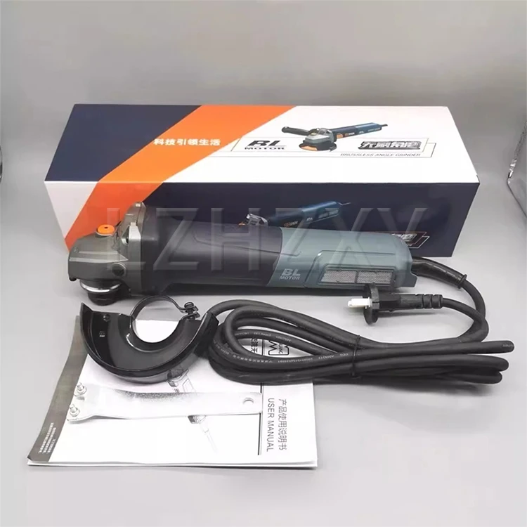 Next-Generation Brushless Angle Grinder 220V Handheld Slim-Handle Stone, Metal,
