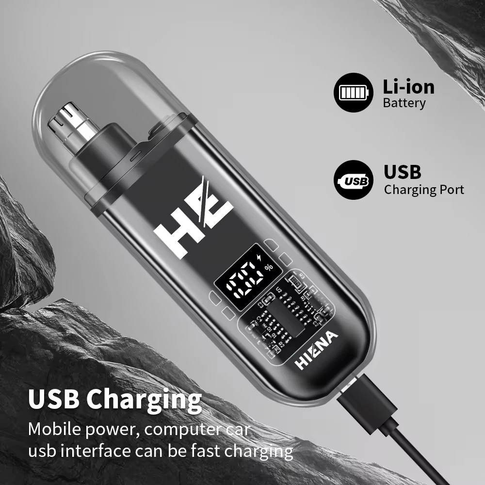 XIAOMI Portable Electric Nose Hair Trimmer Mini Pocket Nose Ears Hair Eyebrow Trimmer for Men Rechargeable Painless Clipper 