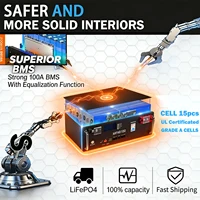 Batterie LiFePO4 48V 100Ah 120Ah 200Ah en stock UE, pack de batteries au lithium 6000+ cycles pour maison, camping-car, solaire hors réseau 48V LiFePO4 4