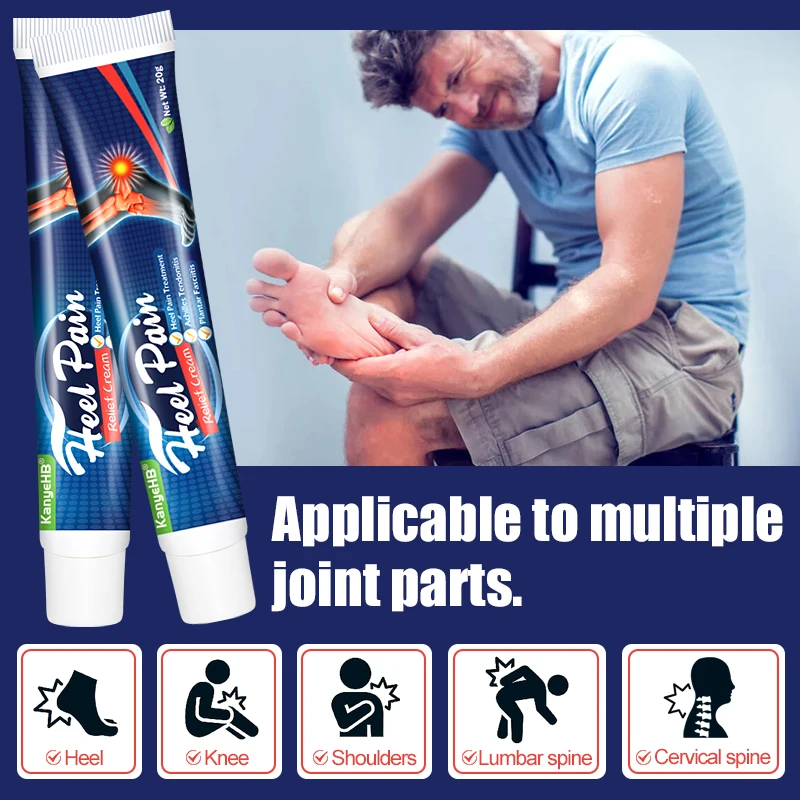1Pcs Heel Pain Cream Achilles Tendonitis Fasciitis Plantar Treatment Herbal Medicine Plaster Heel Spurs Relieve Ointment G018 pain relief cream pain relief patch knee pain relief cream