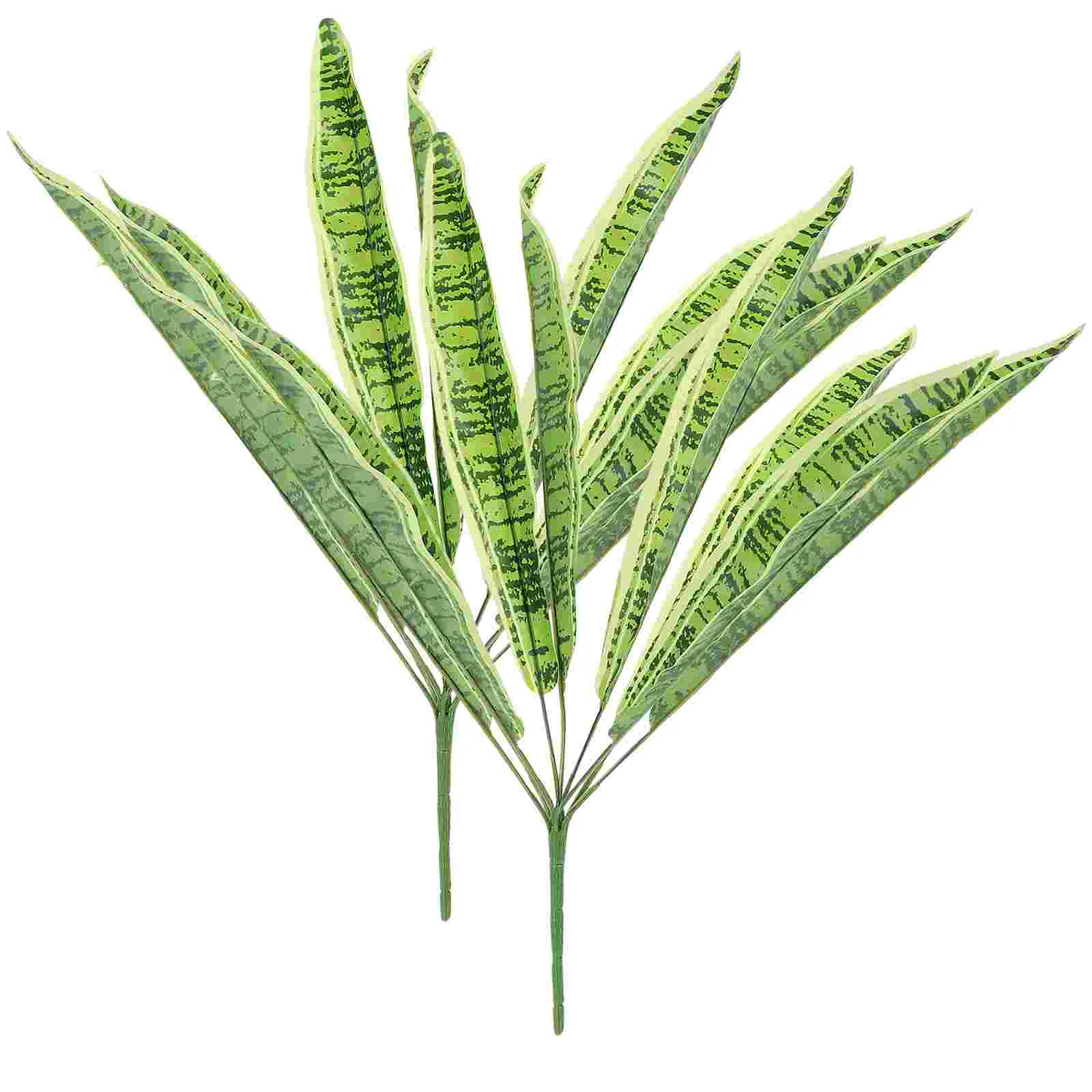 

2 Pcs Artificial Tiger Piranha Fake Snake Plant Adorns Simulated Adornment Outdoor