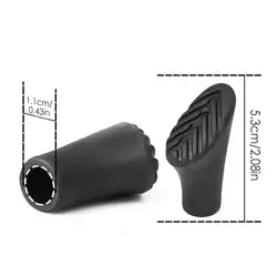 Adventure Lightweight Rubber Tips for Trekking and Walking Sticks (6 Pcs)