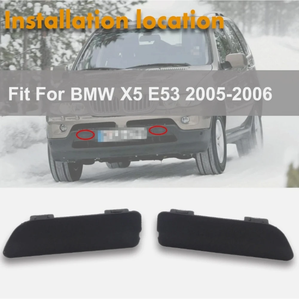 FRONT BUMPER TRAILER COVER 51117116671 51117116672 For BMW X5 E53 2004-2006