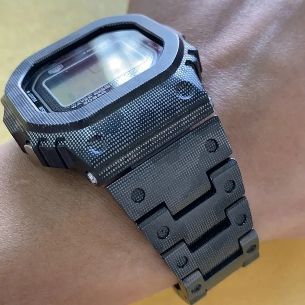 GMWB5000カスタム用 カモフラ 迷彩 ステンレス製 ベゼルベルト工具