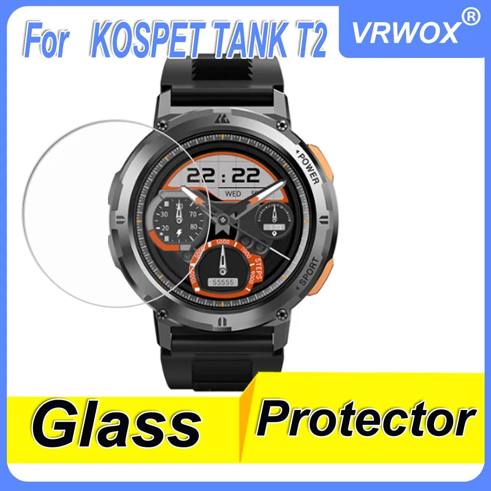 Vetro Temperato Per Kospet Tank S1 T1 T1 Pro T2 Pellicola Antigraffio Proteggi Schermo Smartwatch Anti-Impronta Digitale