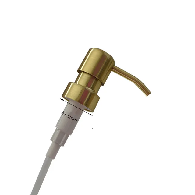 1 PC 304 สแตนเลสสตีลปั๊ม Nozzl อ่างล้างจานเครื่องจ่ายสบู่เหลวสีดํา/ทอง/Rose GOLD 5