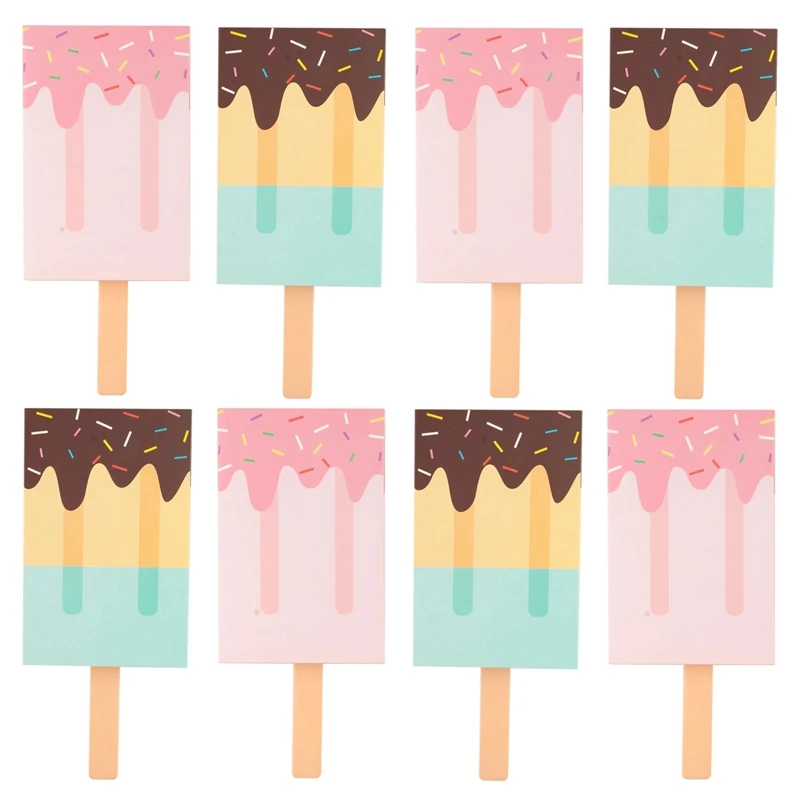 

10Pcs Ice Cream Candy Box Cookie Treat Gift Box for Guest Kids Birthday Party Baby Shower Decoration Summer Wedding Supplies