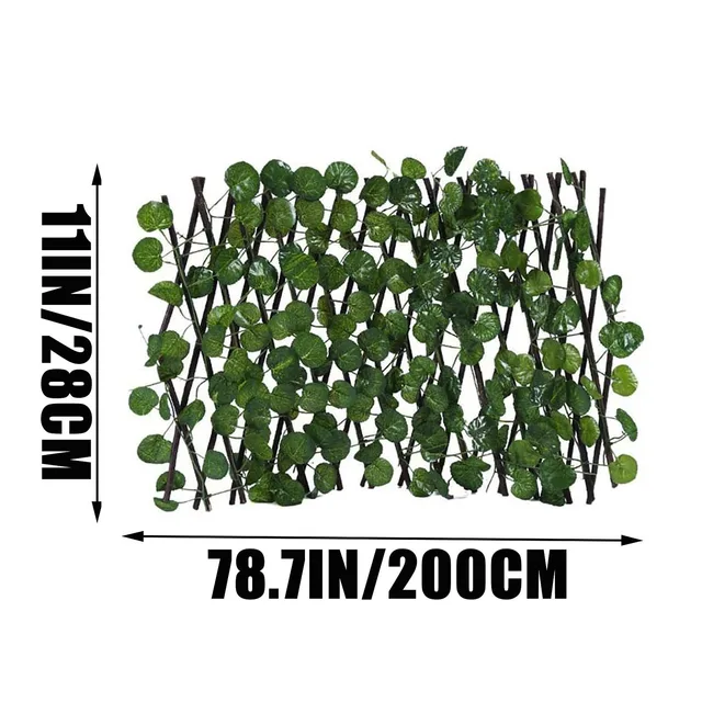 Állítható Behúzható Kerítés Mesterséges Levélkerti Rácsok Dekoráció Magánélet Bővítő Fa Tereprendezés Erkély - Image 6