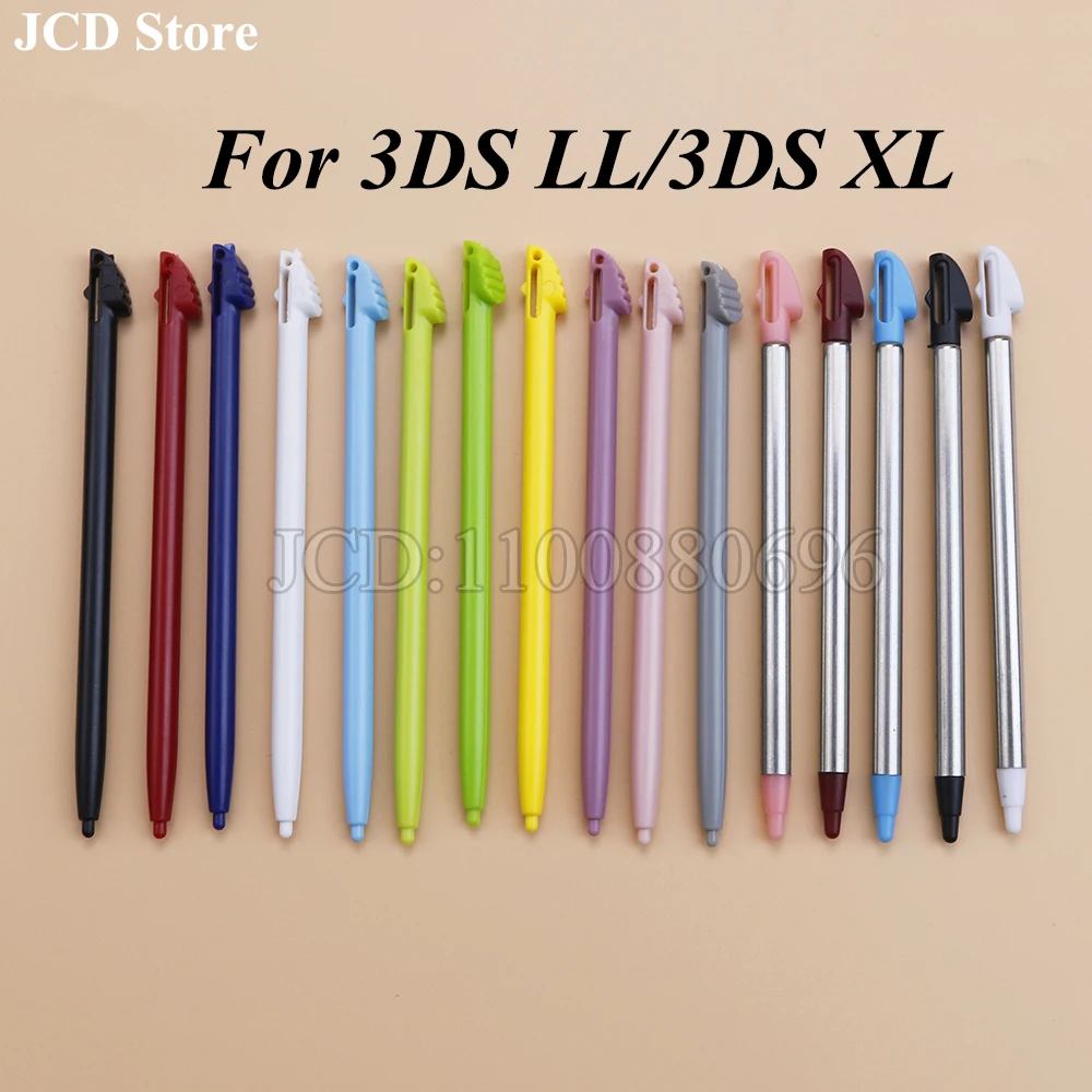 10 sztuk plastikowy rysik ekran metalowy teleskopowy dotykowy długopis do 3DS LL XL 3DSLL 3DSXL akcesoria do konsoli do gier