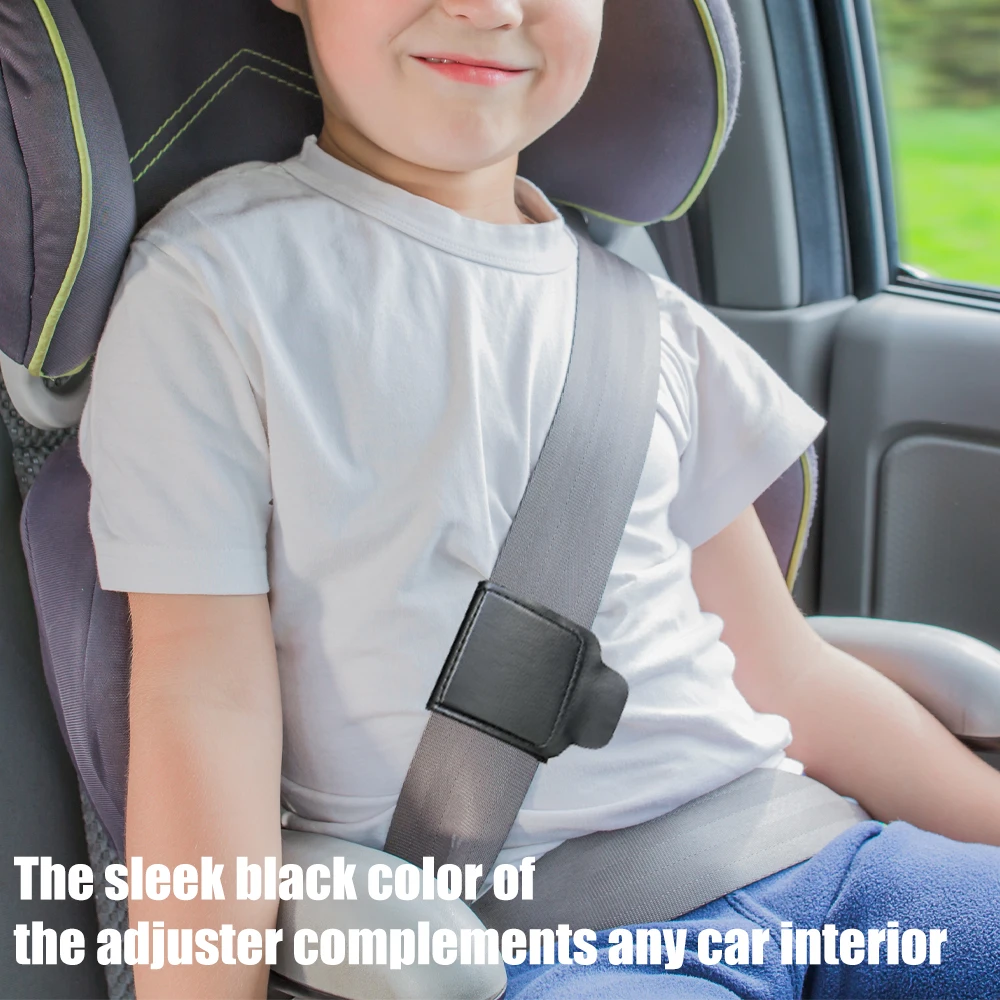 Car Seat Belt Adjuster PU Leather Car Seat Belt Limiter Fixed Clip Stopper Anti-stretching Neck Belly Kid Protection Accessories