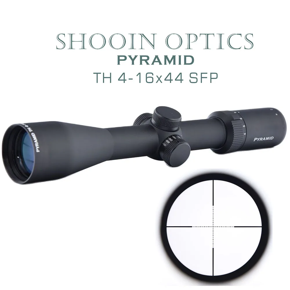 

Shooin Optics TH 4-16x44 SFP Hunting Scope Riflescope 30mm Tube 1/4 MOA M1726