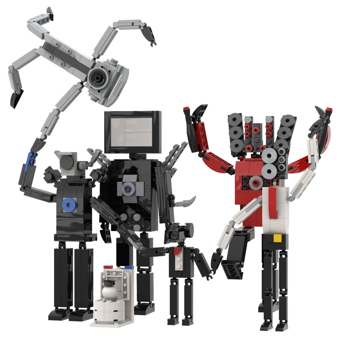Moc Titan Tvman Building Blocks Toilette Vs Camera Drill Man Speaker Men Model Toys Videogioco Figure