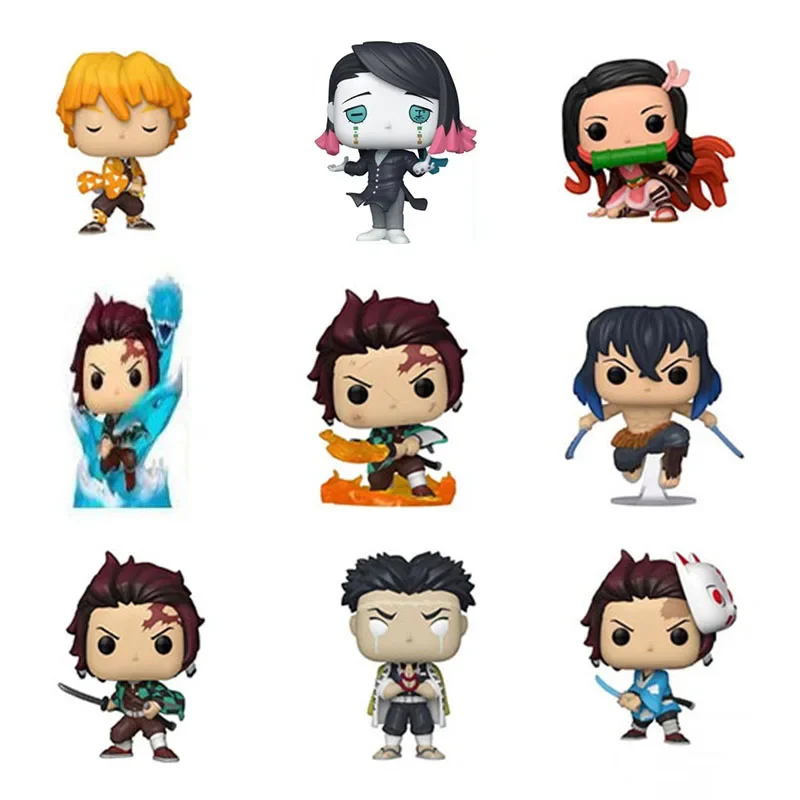 thumbnail image 1 of Funko POPDE MON SLAYER GYOMEI HIMEJIMA 1091 # NEZUKO KAMADO 868 INOSUKE HASHIBIRA 875 # Tanjuro Kamado 1255 # PVC modelo de juguete regalo para niños, 1 of 5