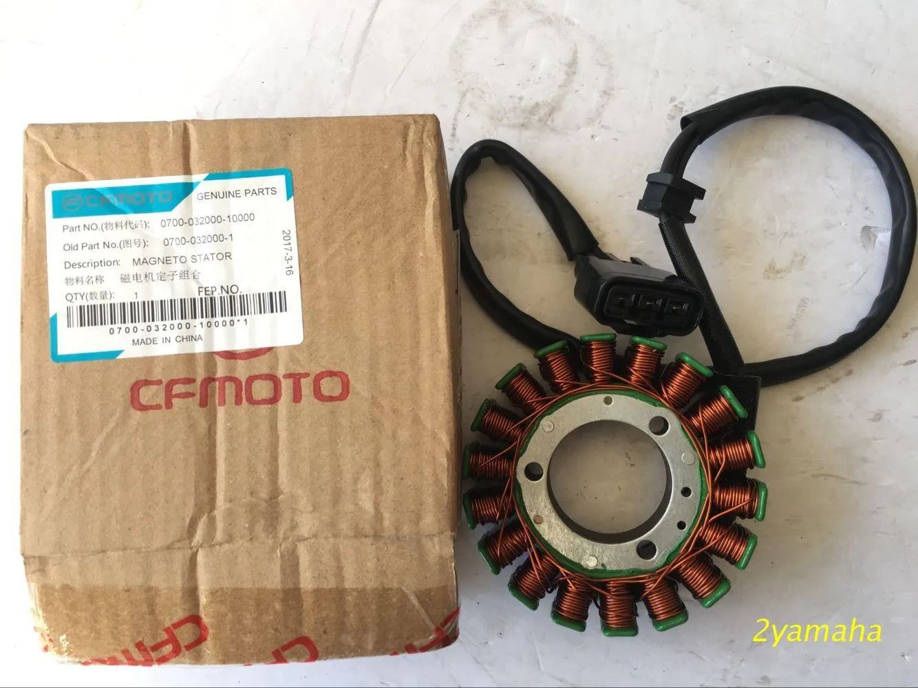 Magnetic motor stator suit for cfmoto 650NK/ 650TR parts no. is 0700-032000