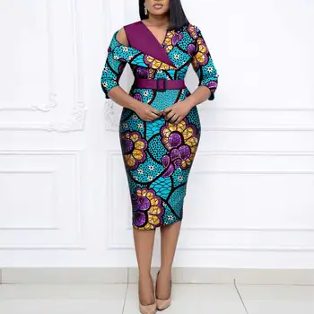 Temisan Print Dress with Belt