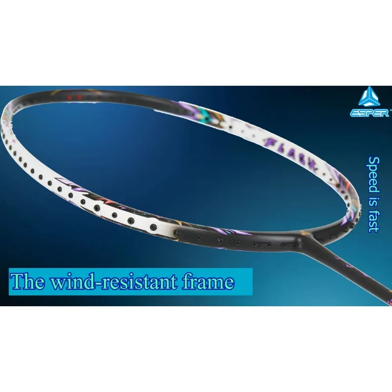 Speed Explorer ESPER 'FLASH' 5U 78g Ultra-light&fast Offensive and Defensive 24T Carbon Fiber G5 Badminton Racket NO String