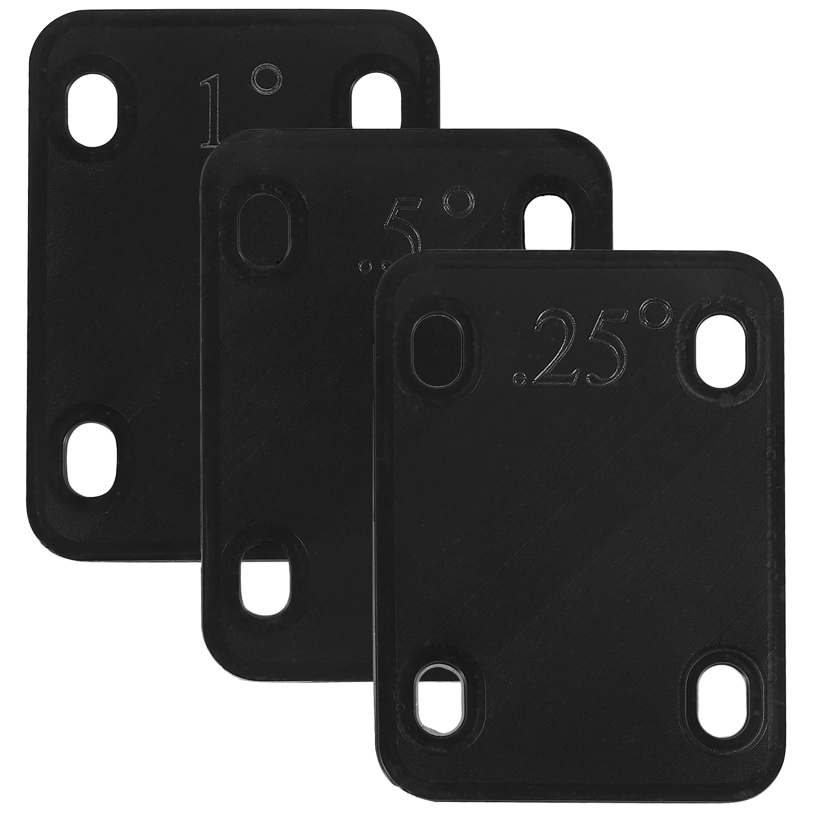 

3 Pcs Guitar Neck Gasket Shims Bass Thickened for Musical Instrument Parts Plastic Plate