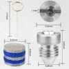 Universal 0.9mm~1.3mm Thread Snow Foam Orifice Stainless Steel Nozzle Tips Three-layer and Five-layer Foam Mesh for Car Cleaning 3