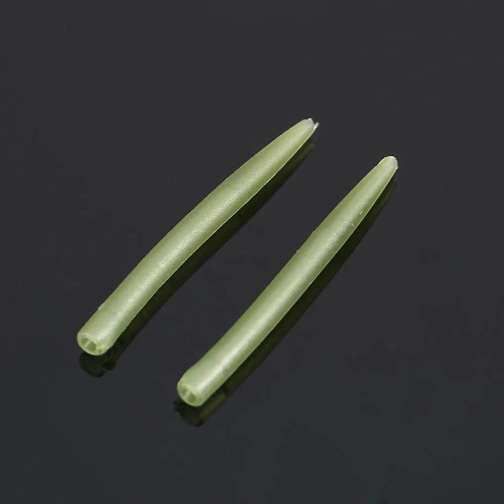 30/50/100 stücke 54mm Anti Tangle Gummi Ärmeln Verbinden mit Angelhaken Karpfen Grob Angelgeräte Outdoor angeln Zubehör – Detail 18