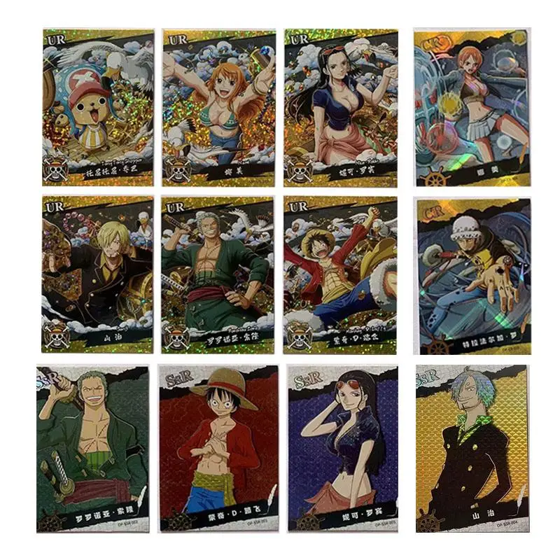 

Anime One Piece Monkey D. Luffy Roronoa Zoro Ur Cr Ssr Card Game Collection Rare Cards Children's Toys Surprise Birthday Gifts