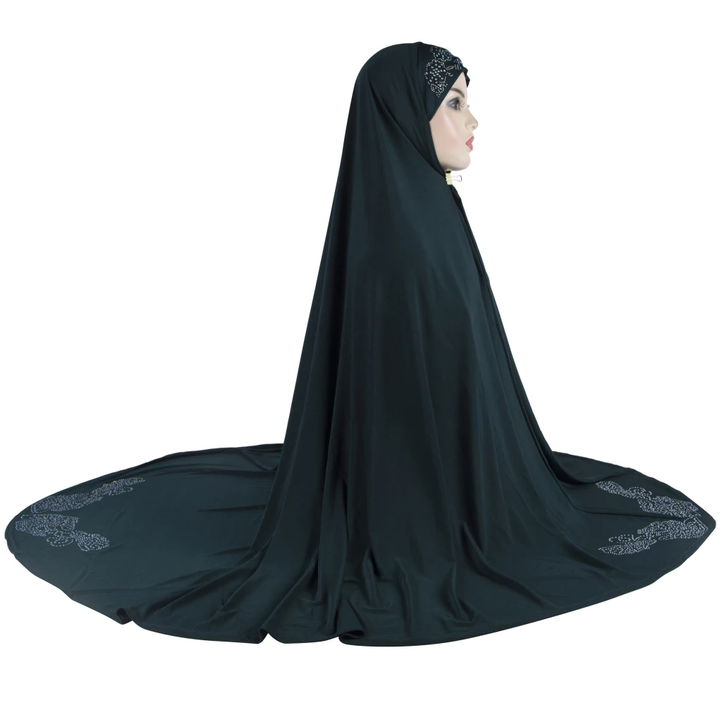 H222 Maxi size XXL 120*110cm muslim pray Hijab amira pull on Scarf headscarf islamic scarves Turban Caps Bonnet muslim headwear head scarf hijab headscarf hijab hats female head wraps prayer hats unisex turban hat prayer cap