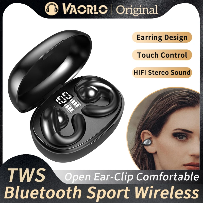 マイク付きtws Bluetoothイヤフォン、イヤークリップ
