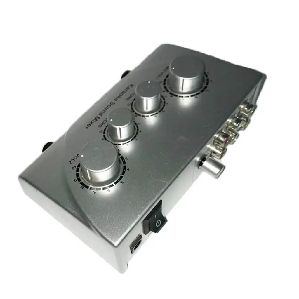 Portable Audio Stereo Karaoke Digital Audio Sound Mixer with Cable for Computer