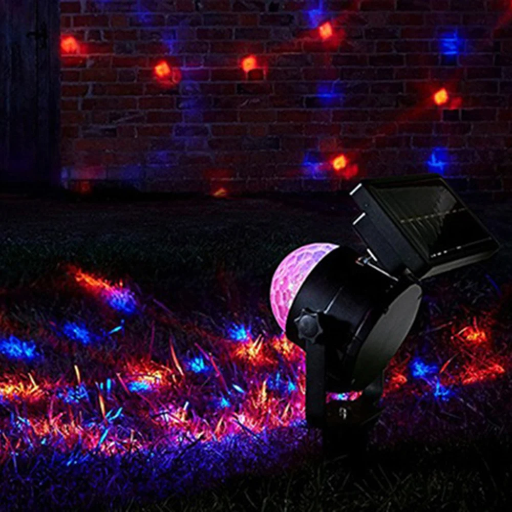 Movido a Energia Solar de Gerencio Lâmpada do Jardim ao ar Lâmpada do Projetor a Laser Cristal Bola Mágica Palco Discoteca Led Projetor Livre Gramado Rgb Luz 2 Computers & Electronics