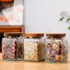 Airtight Containers for Food Glass Pots Airtight Lids Transparent Boxes for Storage Box Mason Jar Sealed glass jars with lids 4