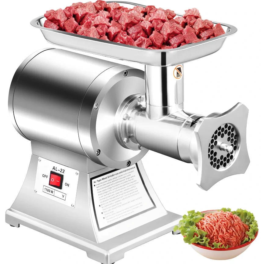 1100W Powerful Motor Meat Mincer/ commercial meat grinder/ Electric AL-22 model  slicer  cutter machine mini espresso portable grinder coffee maker machine