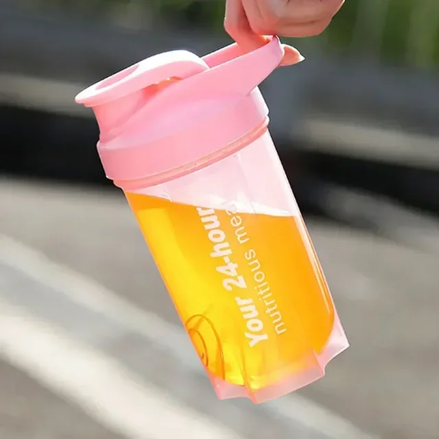 New Portable Shaker Cup for Men and Women Protein Powder Replacement Milkshake Mixing Cup Fitness Sports Water Cup Scale Bottle 4