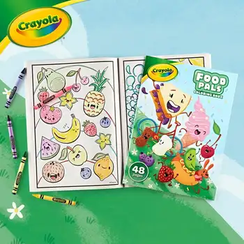 (6 pack) Crayola Food Pals, 48 page Coloring Book, Gift for Kids 2