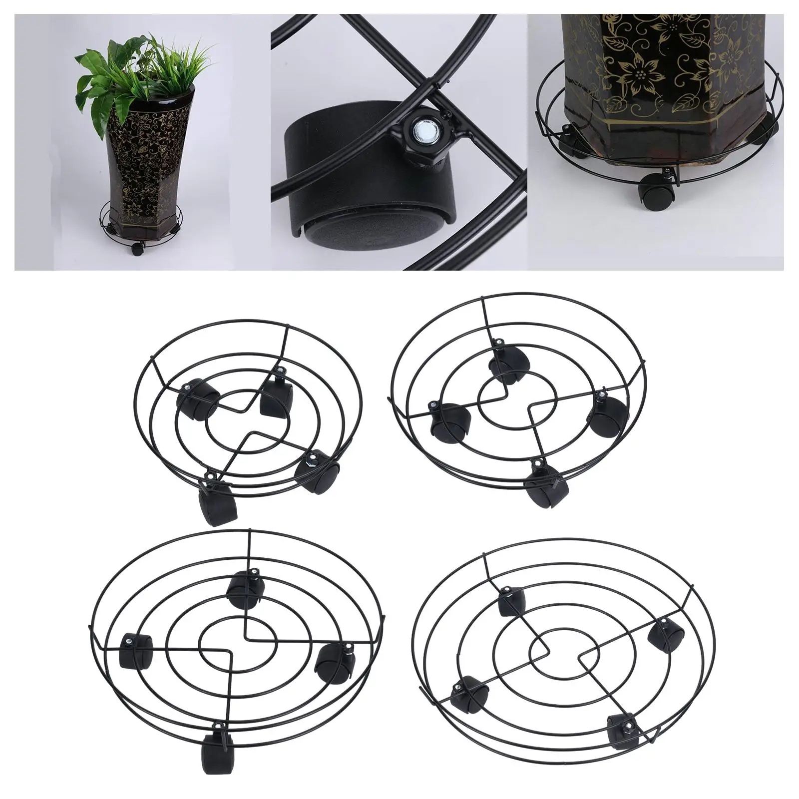 Plant Trolley on Wheels Heavy Duty Plant Stand with Wheels for Large Potted Trees Large Pots Plant Pot Indoor Large Vases