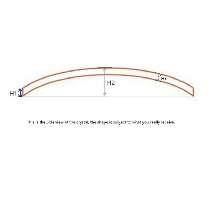 Premium Double Domed Watch Crystal Glass – 1.3mm Thick, 32mm to 41.5mm Size Range