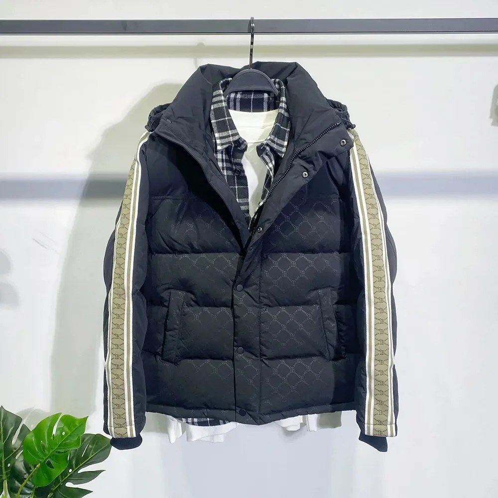 

Down Jacket Men Luxury White Duck Coats Winter s For Hooded Classic Feather Padded Puffer Women