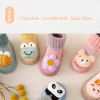 Cute Cartoon Animal Baby Shoes Foot  Floor Socks For Boy Girl Winter Soft Cotton Anti Slip Soled Newborn Toddler First Walkers 6