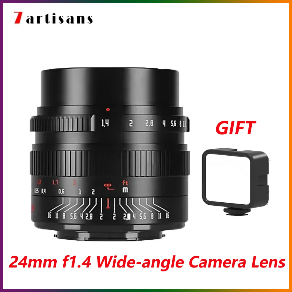 Nuovi 7 Artigiani Aps-C 24Mm F1.4 Obiettivo Grandangolare Messa A Fuoco Manuale Obiettivo Verticale Per Fujifilm Xt5/Xs20/Xs10