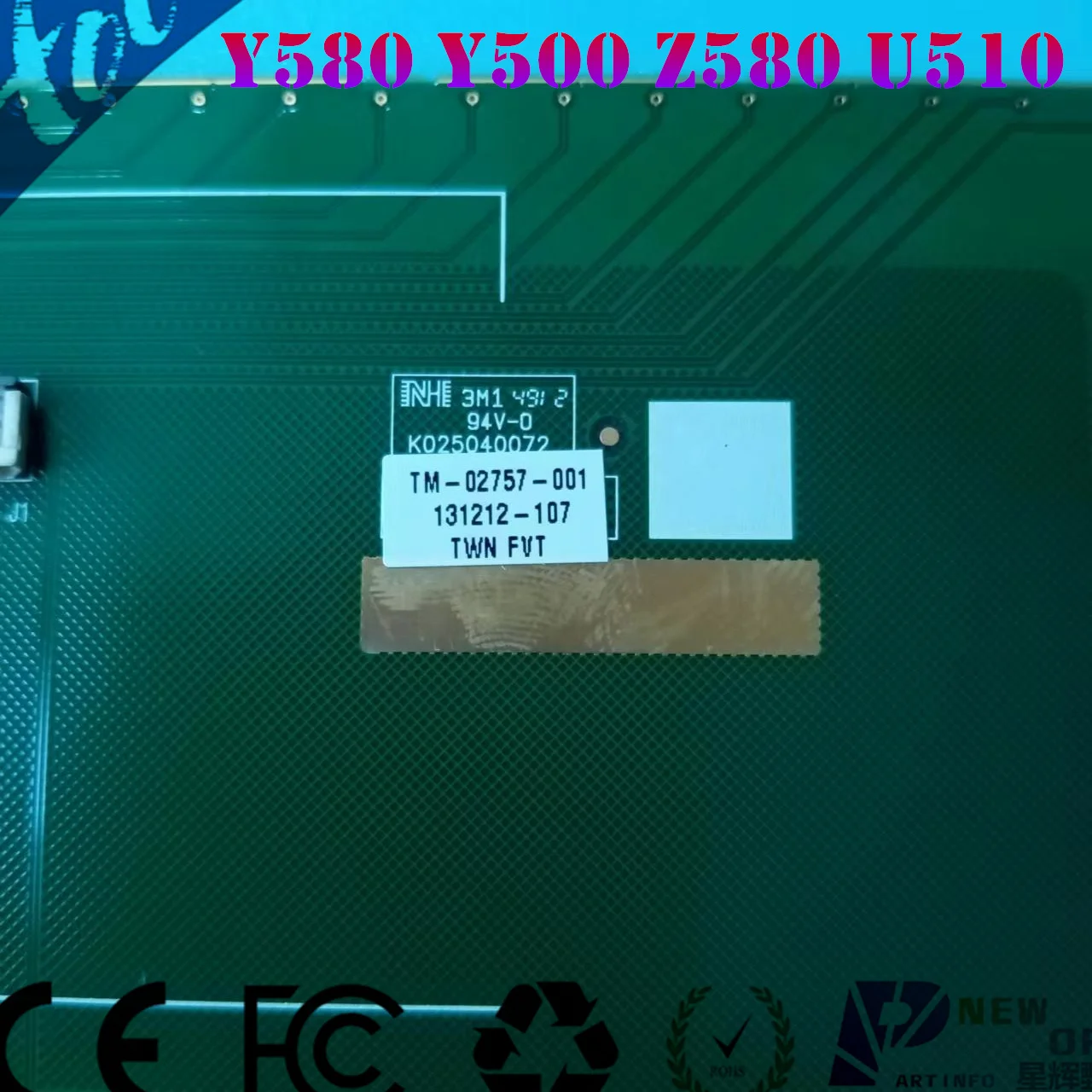 ORG Laptop touchpad for LENOVO Y580 Y500 Y50 Y50-70 U510 Z580 Y580A Y580P S300 S400 S310 S405 S415 Series TM-02757-001