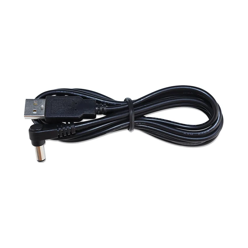 USB to DC Power cord 2M Cable 1PCS 2PCS 5PCS USB revolution DC elbow 90 degree right angle 5.5*2.1
