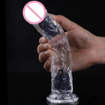 6 Size Jelly Dildo Realistic Penis Suction Cup Dildo Big Dick Female Masturbator Clitoral Stimulator Lesbian Sex Toys For Women 3