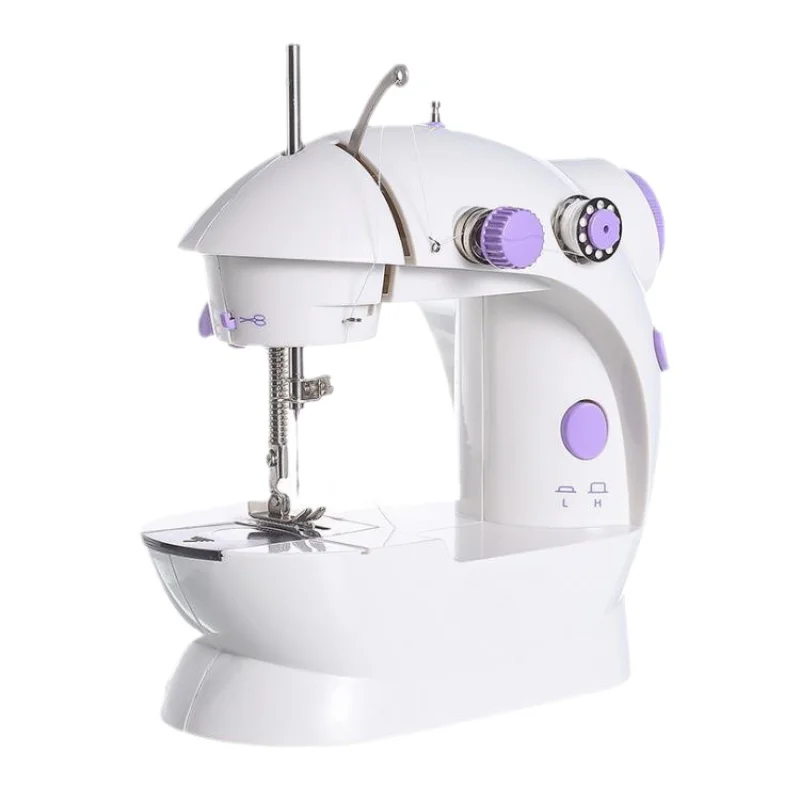 Household Mini Sewing Machines, Handheld Sewing Machine with Light Cutter, Foot Pedal, Portable, Night Light, 202 2