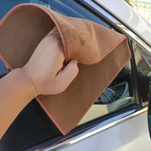 

1PCS Thickened Car Cleaning Towel Microfiber Coral Velvet Cloth Double Sided High Density Towel New Wiping Absorbent