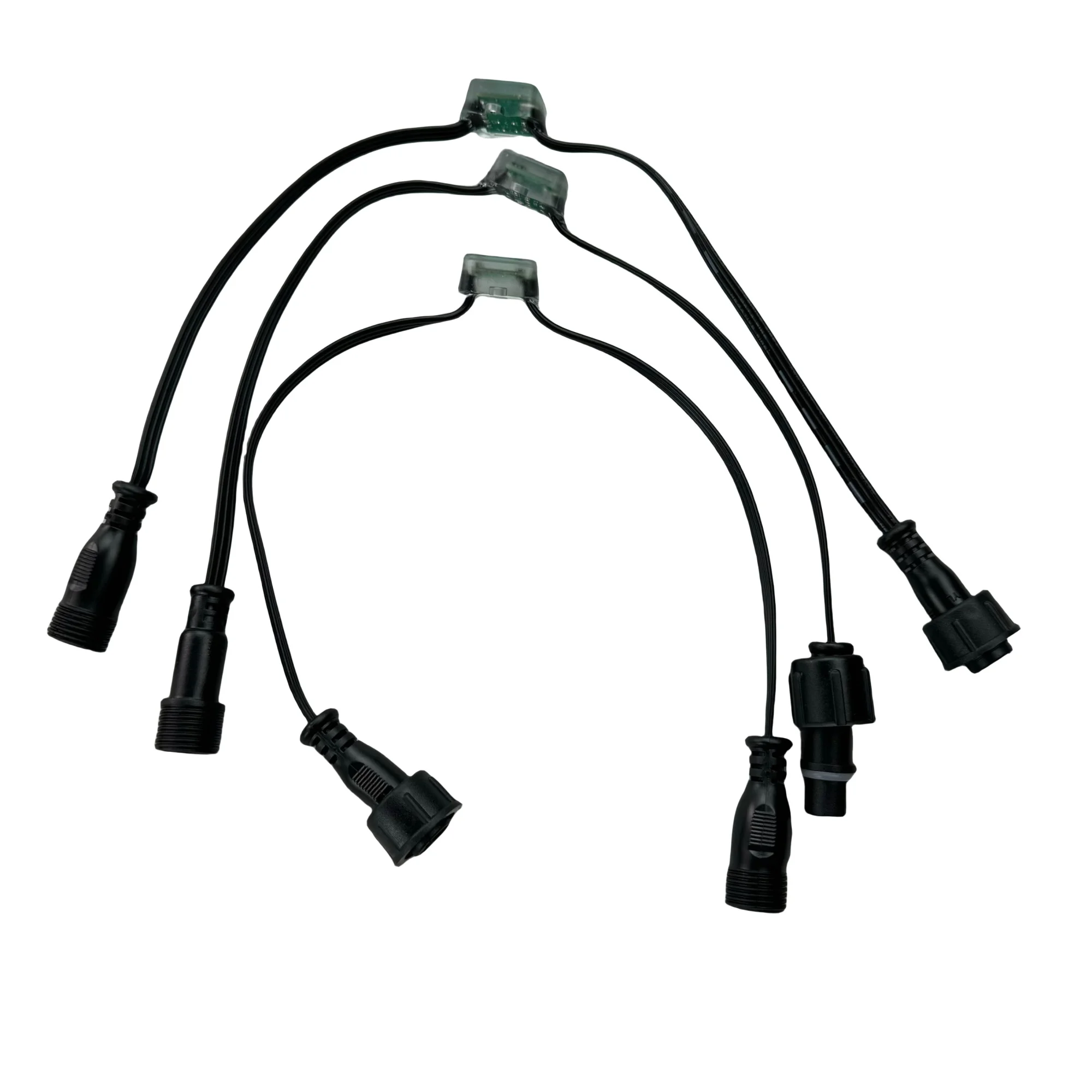 DC5-24V Square Shape Pixel Data Booster Amplifier For 12V 3-wire TTL/SPI pixels WS2811/WS2812/UCS2904 IP67 3 Core