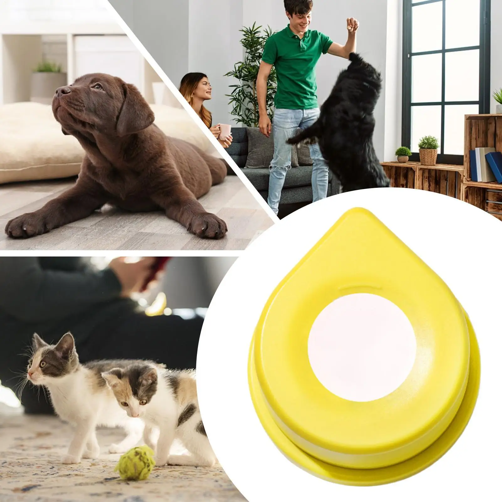 Dog Communication Buttons Automatic Sound Puppy Communication Button Reusable Dog Speech Clicker Answer Buzzers For Indoor
