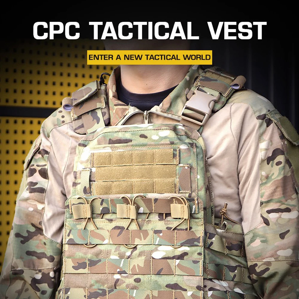 Taktische CPC Weste Kirsche Platte Träger Heavy Duty MOLLE Quick Release Outdoor Jagd Schießen Airsoft Weste Körper Rüstung Ausrüstung – Detail 1
