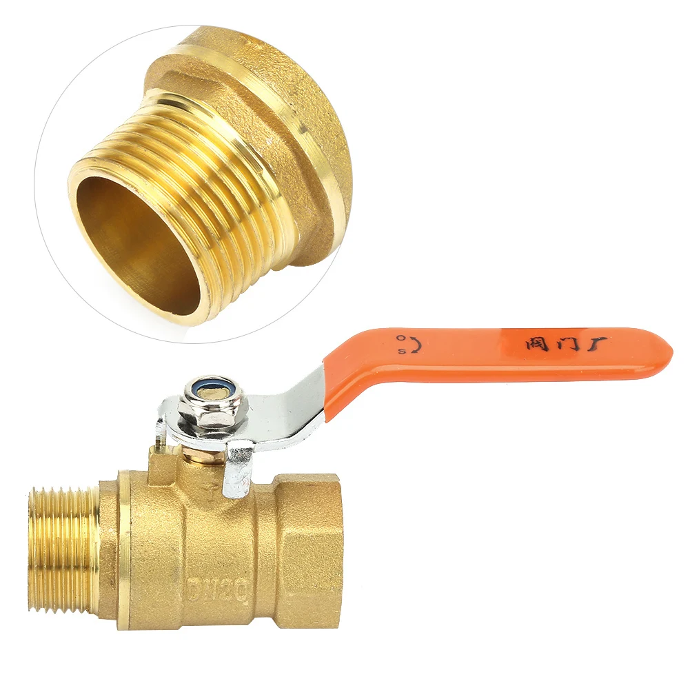 Ball Valve, Brass Pipe Ball Valve Male and Female Thread 3/4"BSP DN20