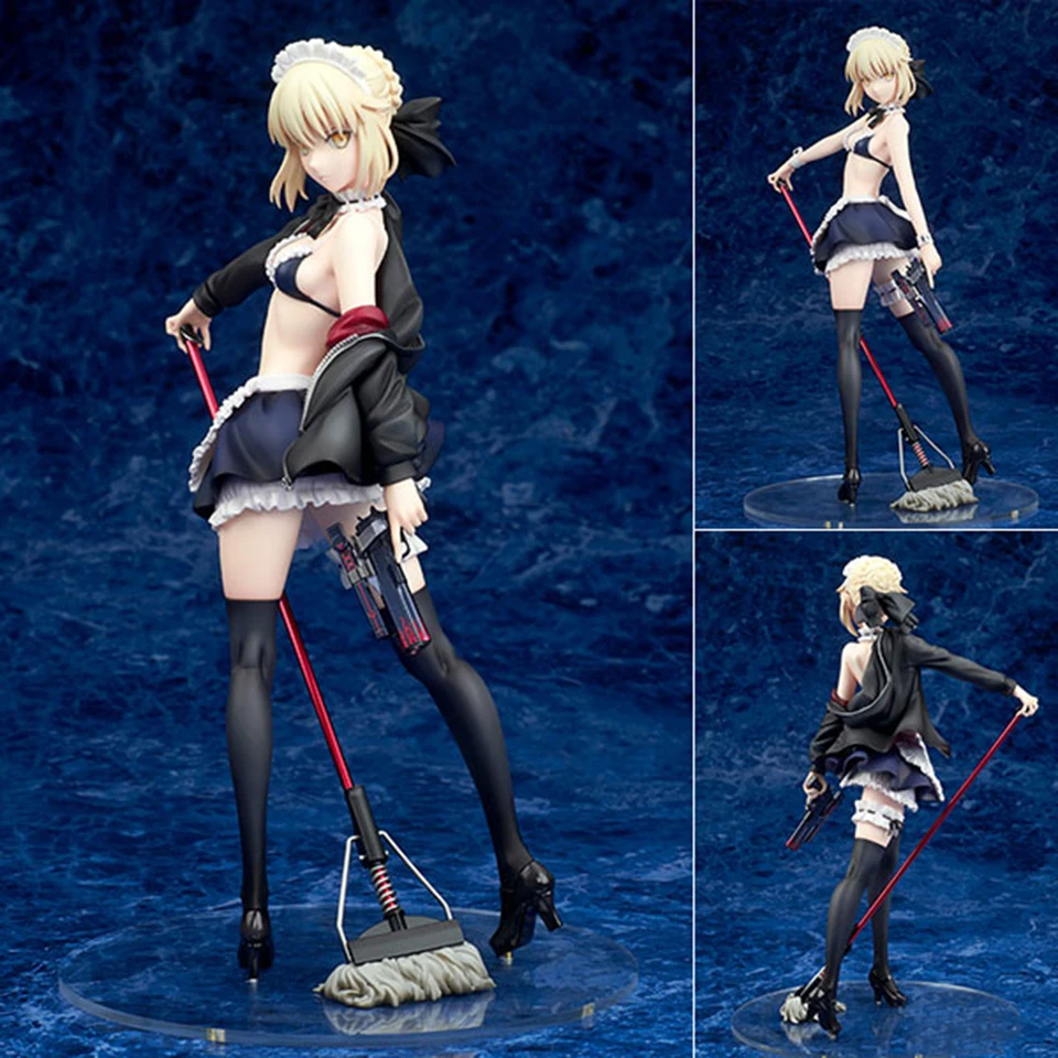 

100% Original Genuine Japanese Altolia Black Saber Second Coming 23CM PVC Action Figure Model Toys Collectible Stature Doll Gift
