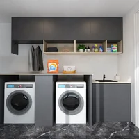 ตู้อ่างล้างจานห้องซักรีดสีขาวสีฟ้าแบบกําหนดเอง 1